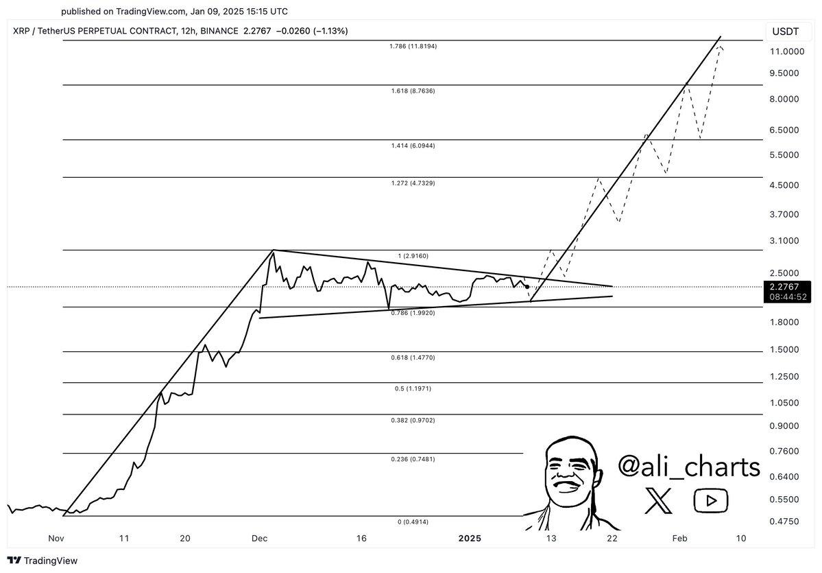 顶级分析师确认XRP的两个优越进入点，预计从即将到来的11美元反弹中获利